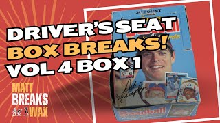 Drivers Seat Box Breaks Vol 4 Box 1  1988 Donruss [upl. by Asiil]