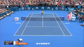 Marcel GRANOLLERS ESP vs Bernard TOMIC AUS HIGHLIGHTS Apia International Sydney 2014 [upl. by Eveineg]