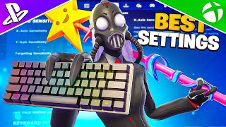 NEW Best Keyboard SETTINGS in Chapter 2 REMIX  Sensitivity Fortnite Tutorial [upl. by Aliled25]