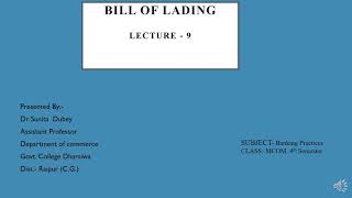 Lodgement of Bill [upl. by Enillebyam]