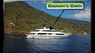 CAPTAINS CABIN ON A SUPER YACHT Captains Vlog 120 [upl. by Gwyn]