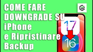 Come eseguire il downgrade da iOS 17 a iOS 16 senza perdere dati [upl. by Nat]