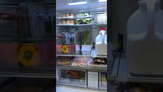 Restocking the fridge asmr restock refill organized organizedliving [upl. by Taryne926]