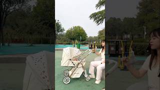 Part 256 High view Baby stroller suitable for babies aged 05 years old Baby stroller [upl. by Eelydnarb992]