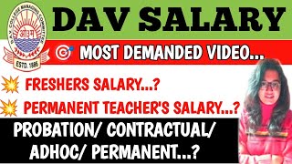 DAV SALARY STRUCTURE FOR FRESHERS amp PERMANENT TEACHERDAV SALARY vugolkothateacherjob [upl. by Nwahsram]