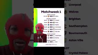 Premier league fixtures are out premierleague football footballreaction prem [upl. by Esinrahs]