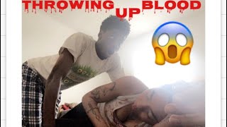 THROWING UP BLOOD PRANK ON BOYFRIEND Must Watch [upl. by Didier]