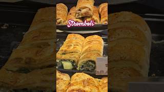 Stromboli Pizza Spinach HamampCheese Pepperoni Pizza shortsfeed stromboli foodshorts sbarro [upl. by Sukcirdor124]