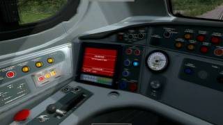 TMS speedometer on RailWorks Class 390  Newcastle  Durham [upl. by Alimhaj]