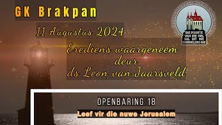 GK Brakpan Sondag 11 Augustus 2024 [upl. by Miki]