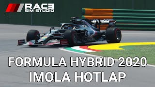 Assetto Corsa Formula Hybrid 2020 hotlap at Imola [upl. by Eichman]