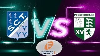 Fédérale 1 S C Tulle Corrèze vs Peyrehorade Sport [upl. by Ateuqahs]