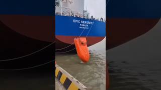 Modern Lifeboats Quick and Safe Evacuation for Ships lifeboat ships telugufacts shorts [upl. by Tobie]