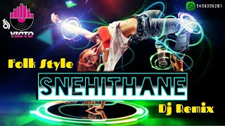 Snehithane  Kuthu Remix  Local Style Mix  djvicto [upl. by Miran]