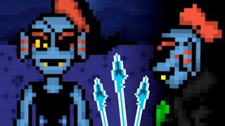 UNDYNE Unlocked UNDERTALE Fighting Game quotBonetalequot [upl. by Laurita]