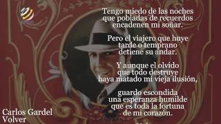 Carlos Gardel  Volver Lyric video HQ Audio [upl. by Lav]