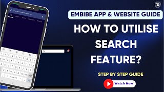 How to use the Search feature on the Embibe app  Embibe [upl. by Odnumde]