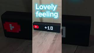 Getting subscribers a lovely feeling❤️❤️ LaMetric Time Live Subscriber counter [upl. by Gay605]