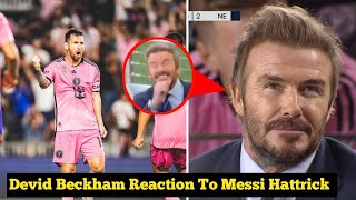 Beckham Reacts To Messis INSANE Hat Trick [upl. by Taran]