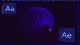 radio wave after effects tutorial expression анимация в афтер эффектс [upl. by Unity]