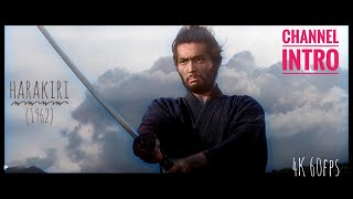 4K60fps Harakiri1962 duel  Japanese period film  AI colorised  upscaled and my intro 😊 [upl. by Ahsirak]