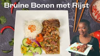 Recept Bruine Bonen met Rijst  Recept BB met R  In de keuken van Sirmean [upl. by Sihtnyc]