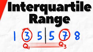 How to Find the Interquartile Range of a Set of Data  Statistics [upl. by Anedal932]