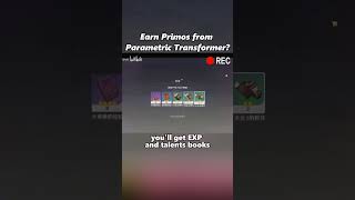 Earn Primos from Parametric Transformer genshin genshinimpact genshintips primogems [upl. by Jo-Anne]