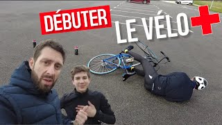 DÉBUTER le VÉLO  ZeNo apprend les bases du Cyclisme avec une chute  école de vélo [upl. by Russo]