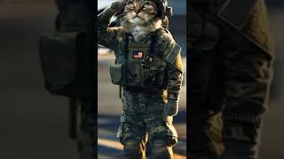 Cat 🐱 army ⟬⟭💜army military viral shorts 2k views pless suport [upl. by Leandro]