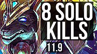 NASUS vs RENEKTON TOP  Rank 3 Nasus 8 solo kills Legendary 400 games  NA Grandmaster  v119 [upl. by Prisca]