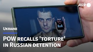 US citizens torture in Russia retold by Ukrainian cellmate  AFP [upl. by Helbonna]