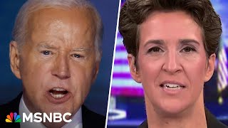 You can feel it Maddow and MSNBC panel react to Biden’s historic DNC speech [upl. by Yahiya]