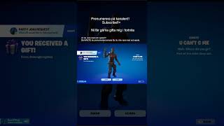 FORTNITE GIFT FROM SHWONGBONGABOY subscribe prenumerera delta coolt fortnite gaming gift [upl. by Zzahc]