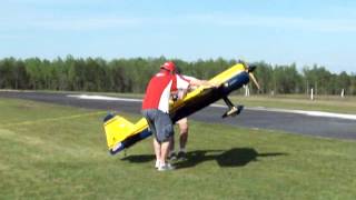 Giant Scale RC plane handlaunch  Mike Sauls is the pilot [upl. by Ham]