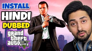 HOW TO INSTALL HINDI LANGUAGE MOD IN GTA 5  GTA 5 Mods 2024  HindiUrdu  THE NOOB [upl. by Agnot]