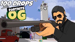 100 Drops  OG FORTNITE [upl. by Aicercal852]