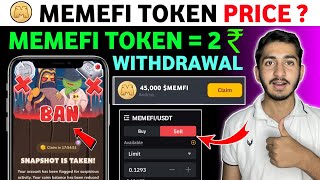 Memefi Airdrop price prediction  memefi new update today  memefi Airdrop withdrawal [upl. by Cristina]