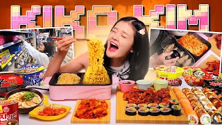 ASMR COOKING amp EATING MUKBANG 🍜🍗 RAMEN SPICY CHICKEN GYOZA [upl. by Llieno]