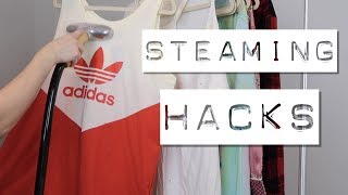 HOW TO STEAM CLOTHES  5 Steaming Hacks From A Poshmark Seller [upl. by Kaden961]