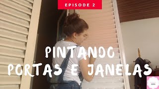 COMO PINTAR PORTAS E JANELAS  TINTA ESMALTE SINTÉTICA X BASE DÁGUA  POR LARISSA SANTI [upl. by Trilby]