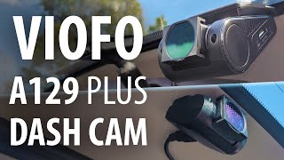 Review Viofo A129 PLUS Duo dash cam frontrear parking mode 1440p60 f16 features amp problems [upl. by Nitsud]