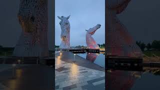 📍The Kelpies sculpture grangemouthScotland 🏴󠁧󠁢󠁳󠁣󠁴󠁿nice place free to visit [upl. by Vittoria222]