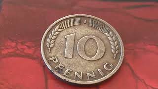 👉  2000000 👈 DO YOU HAVE ONE  Rare and Valuable Error Coin 10 Pfennig Germany 1950 quotJquot [upl. by Fuhrman]