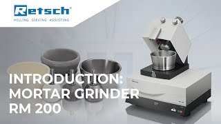 Mortar Grinder RM 200 RETSCH mortargrinder laboratoryinstruments [upl. by Evangelia]