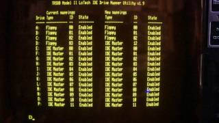 TRS80 Model II LoTech IDE driver for Lifeboat CPM demo [upl. by Amimej]