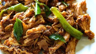 Shredded Chicken Pepper  Pichipoota Chicken Varuval [upl. by Annahsed711]