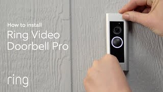 How to Install Ring Video Doorbell Pro  DiY Installation [upl. by Khai]