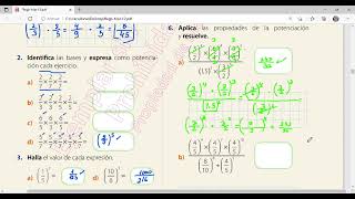 Aplica las propiedades de la potenciación y resuelve Taller de evaluación formativa Parte 4 [upl. by Plato291]