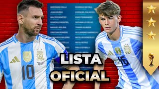 💥 SELECCIÓN ARGENTINA LISTA DE OCTUBRE  Eliminatorias [upl. by Selemas]